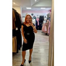 Liliom sötétkék ruha