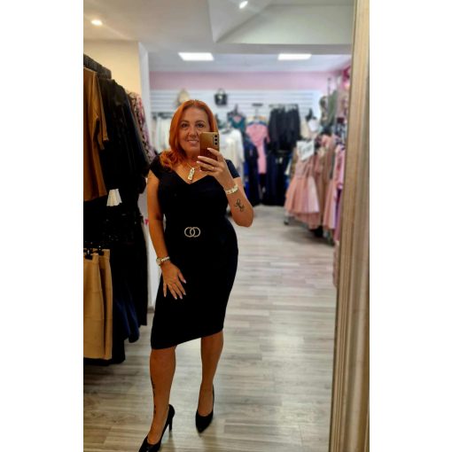 Liliom sötétkék ruha