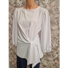 Mya derekán kötős fehér blúz