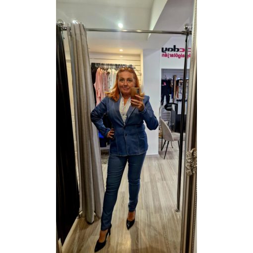 Mya világoskék farmer zakó