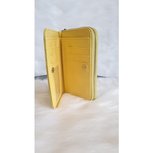 Sárga  műbőr _pénztárca