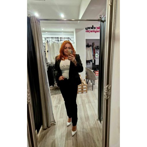 Toscana fekete zako hímzés NÉLKÜLI+nadrag