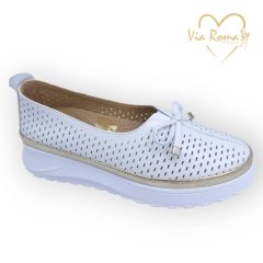 Via Roma fehér slipon