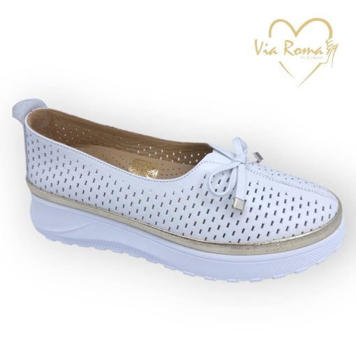 Via Roma fehér slipon