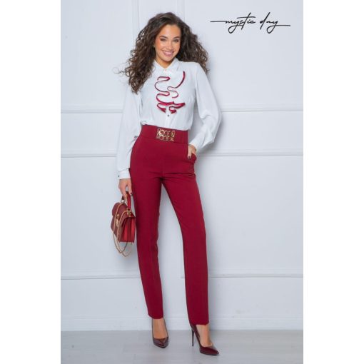 Yvett szatén bordó 